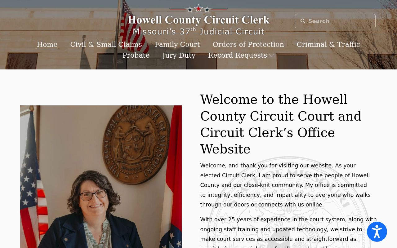 Howell County criminal court records at the historic courthouse